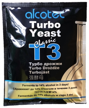 Спиртовые дрожжи Alcotec "Turbo3", 120г